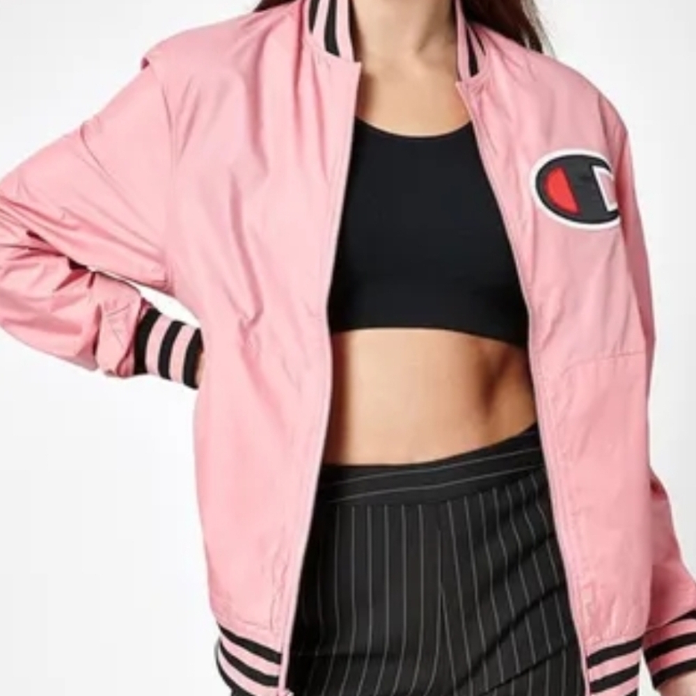 Champion Women's Light Pink Bomber Jacket